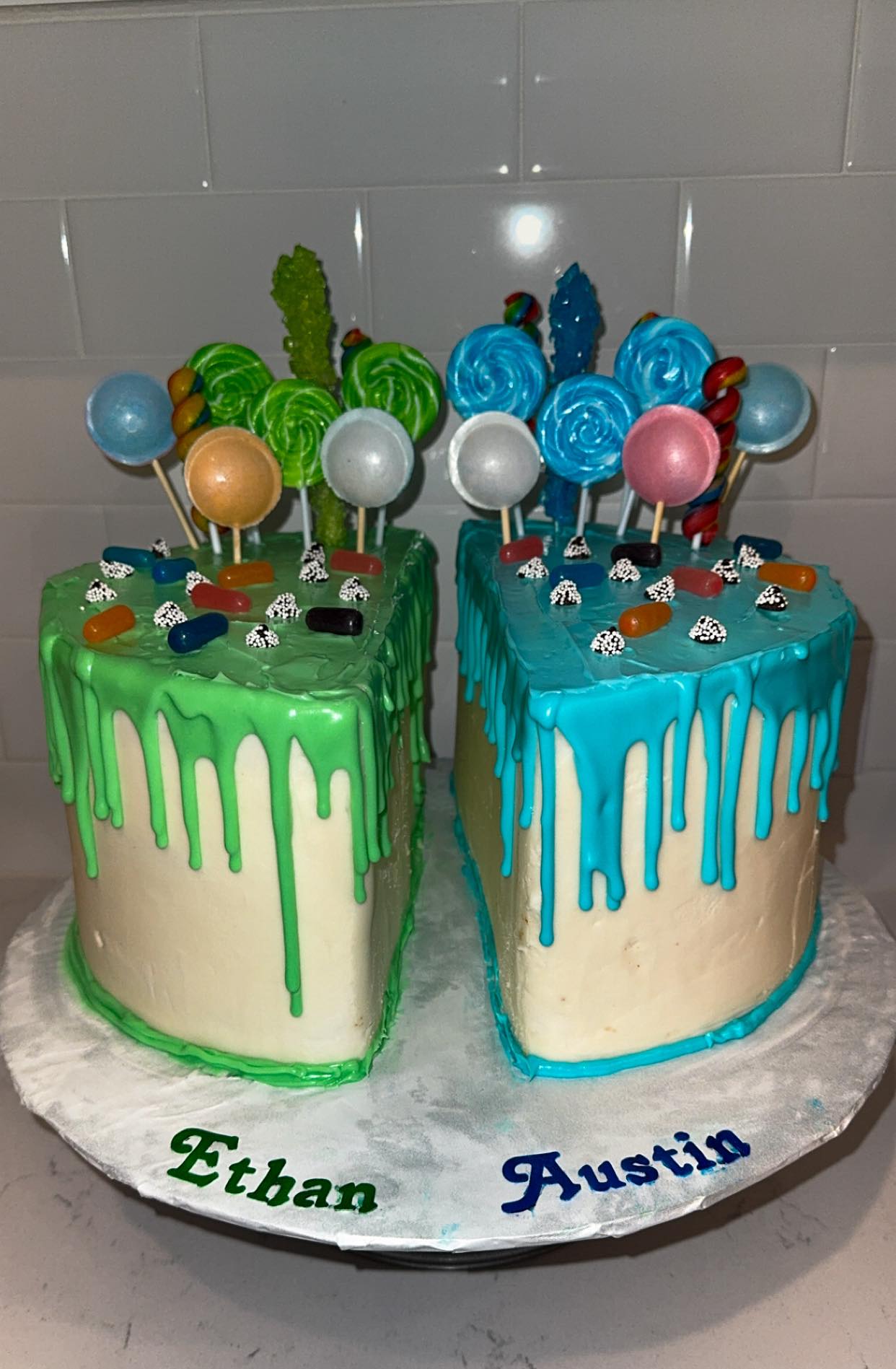 Custom Heart Cakes