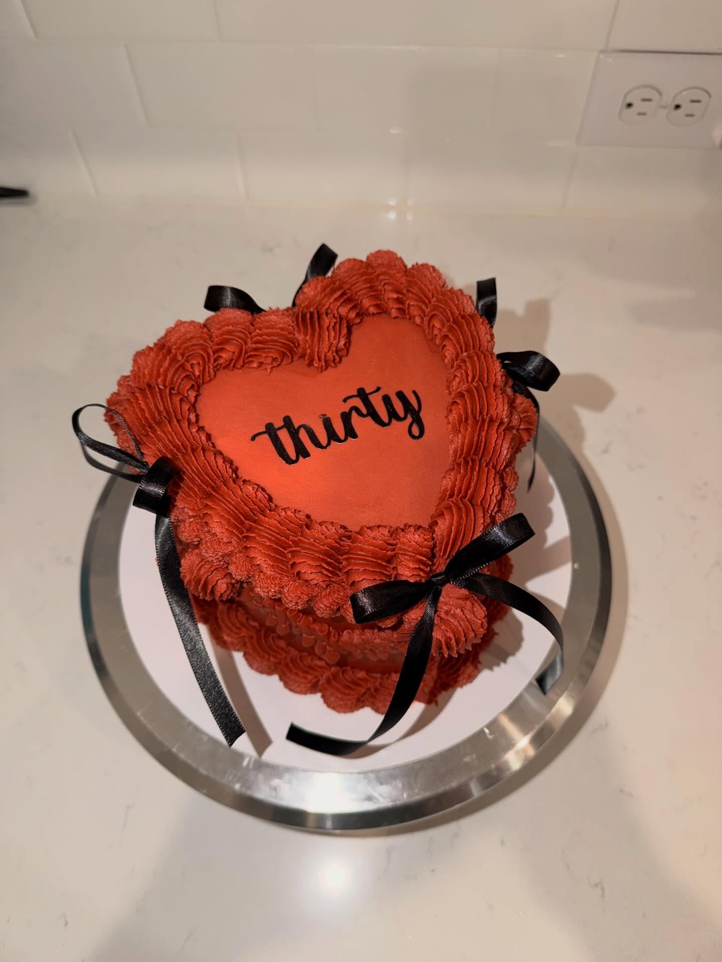 Custom Heart Cakes