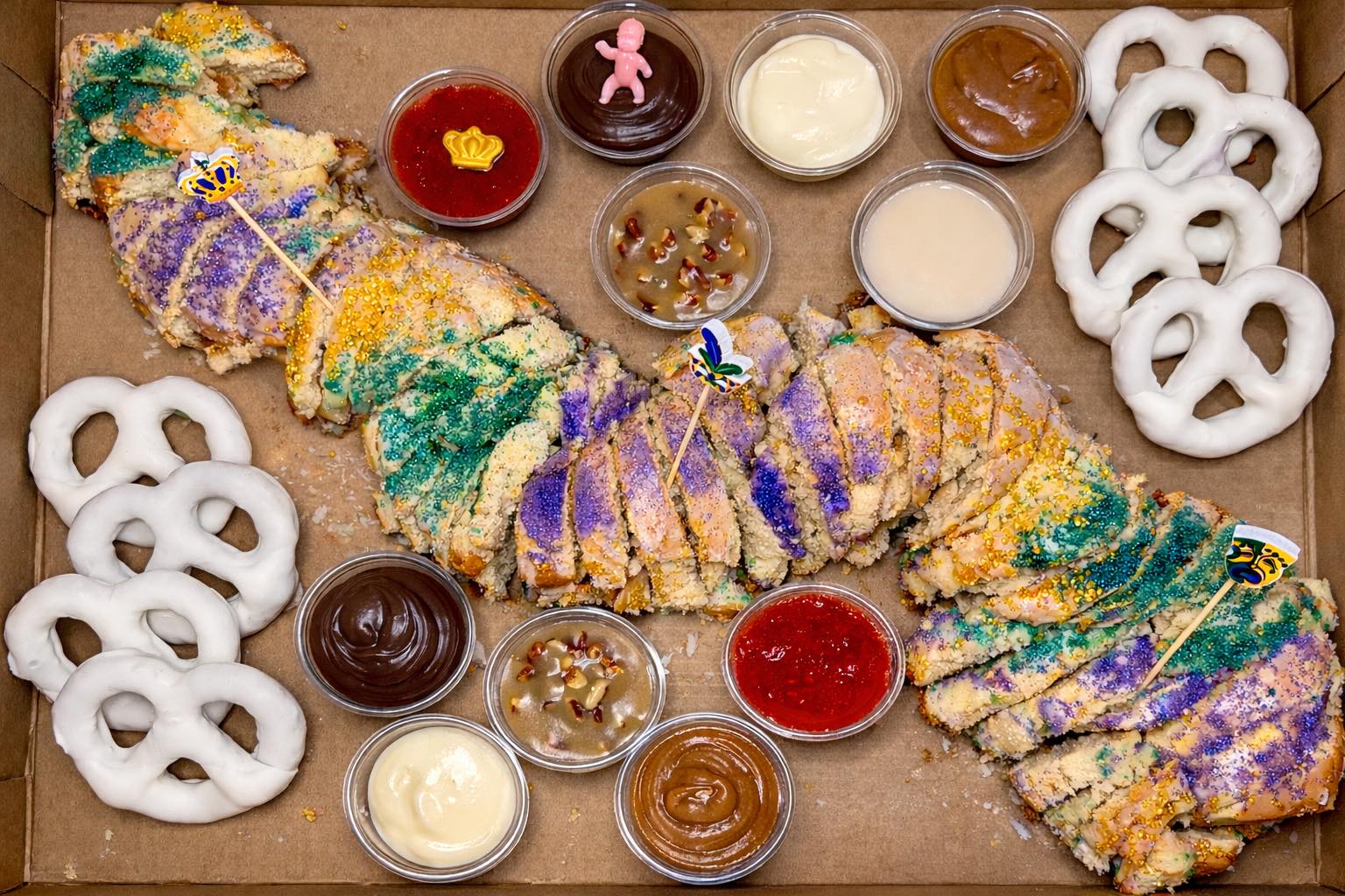 King Cake Charcuterie Board